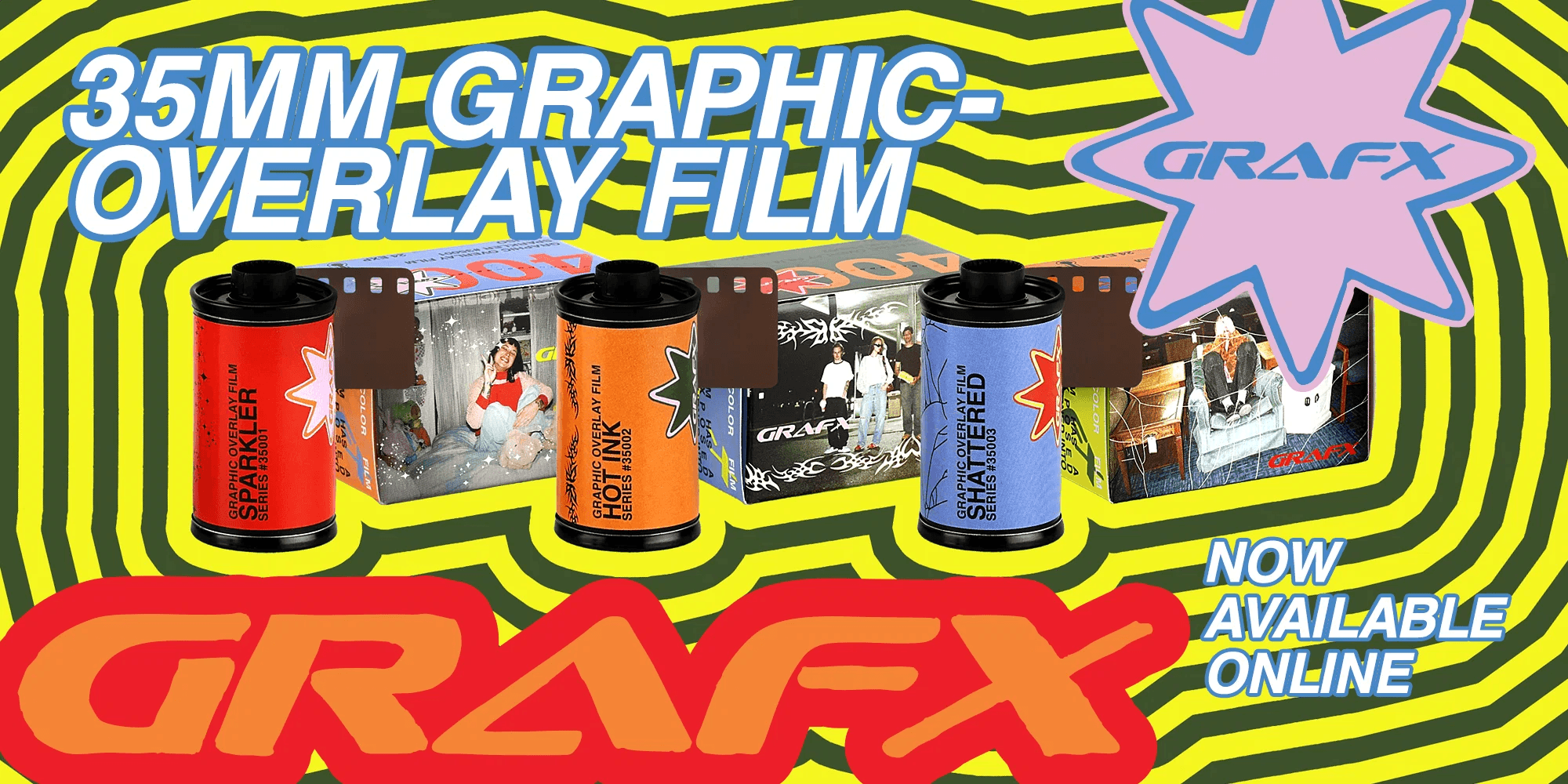 あらかじめ図柄を露光したカラーフィルム 「Grafx」 シリーズを Retrospekt が発売